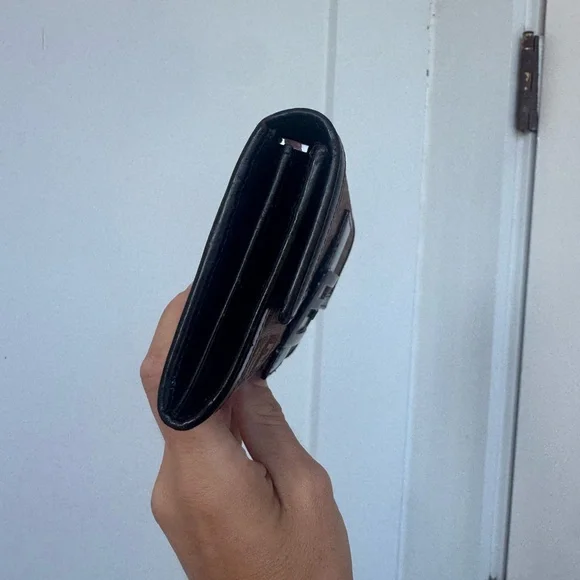 Fendi Vintage Zucca Canvas Baguette Wallet Brown Monogram with COA - Picture 4 of 10